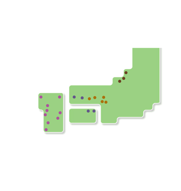 チェリーゴルフ、ゴルフ場一覧マップ